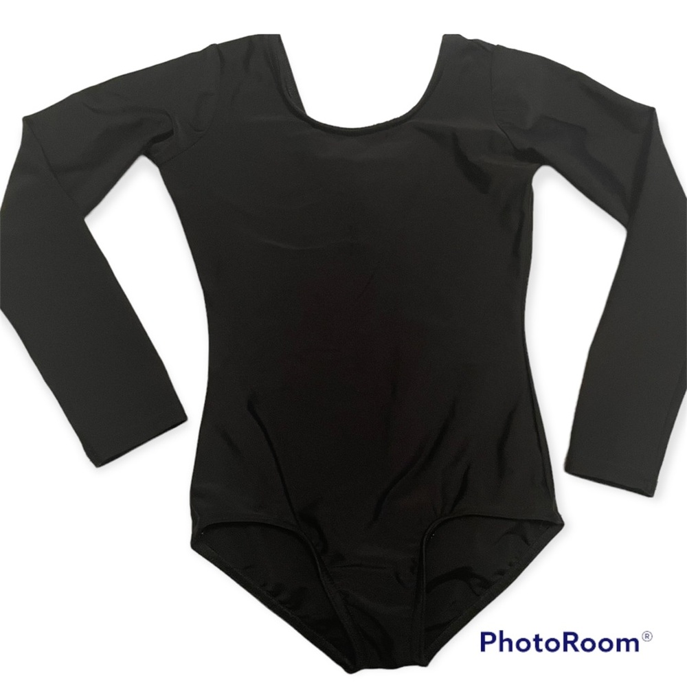 Lined Black Leotard